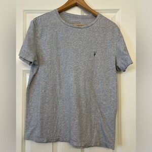 AllSaints Gray Tonic Crew Neck Tee Shirt Men’s Size Medium